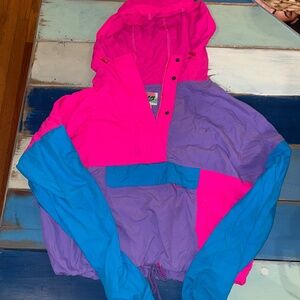 ALAB Neon Windbreaker Jacket  Retro Vintage